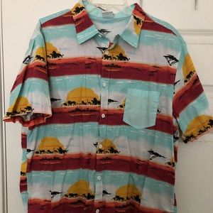 Short sleeve Disney Lion King button-up XXL